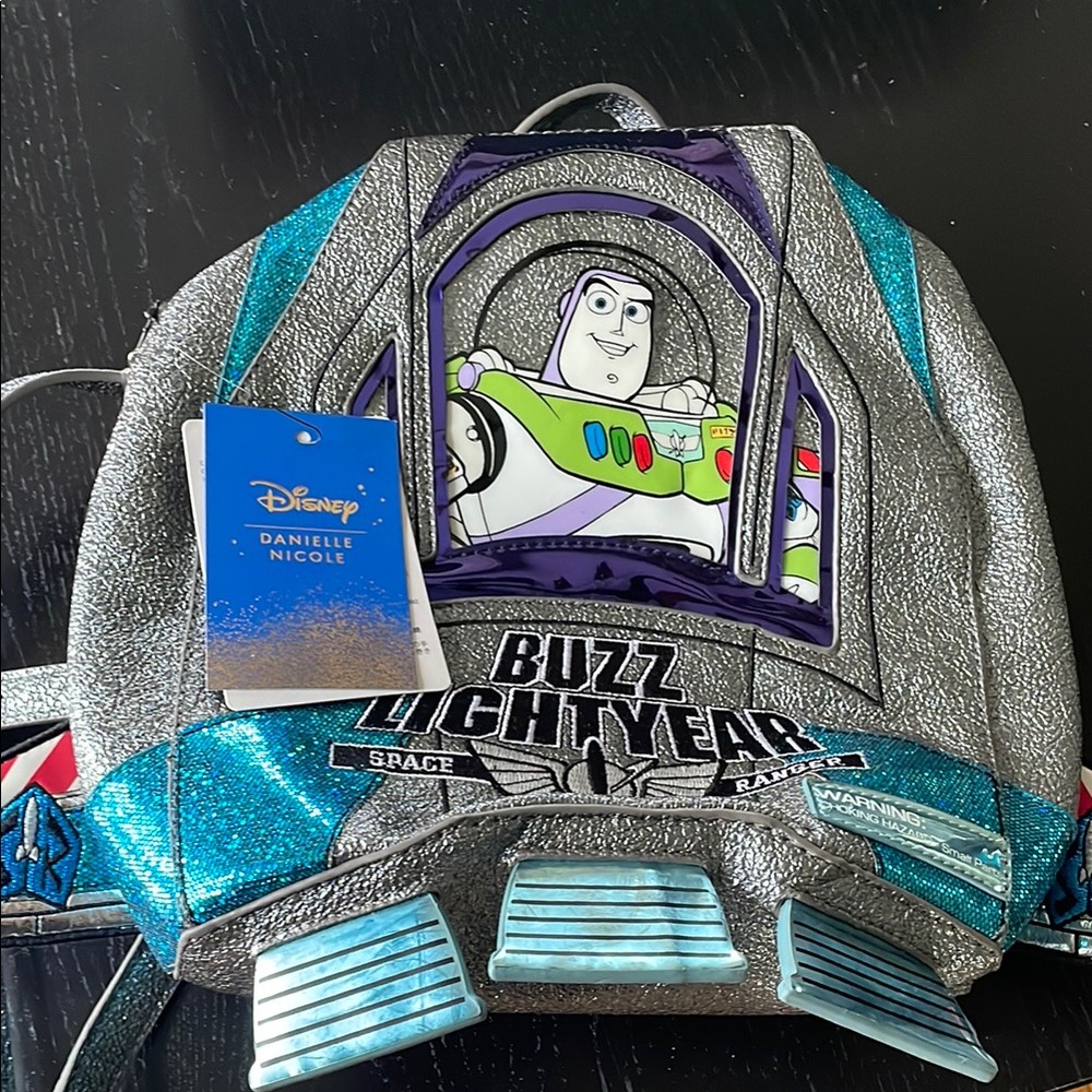 Buzz Lightyear Silver and Blue Backpack